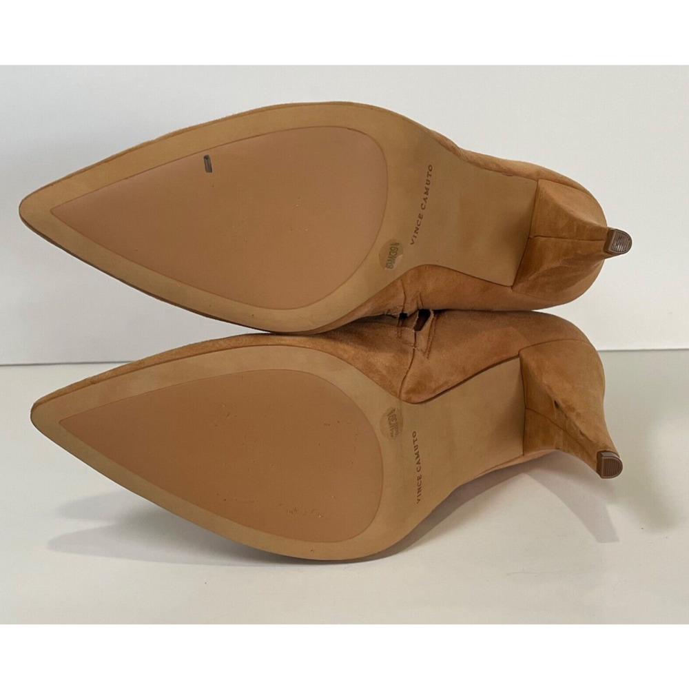 Vince Camuto Women's Azentela Ankle Booties Size 8.5 Brown Suede Golden Walnut - Picture 11 of 16